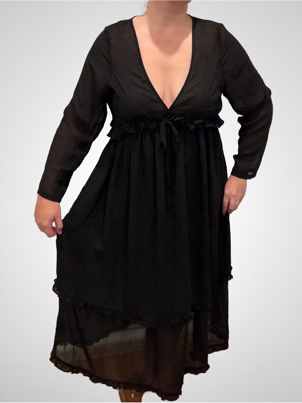 NWT Disturbia Sacrifice Chiffon Maxi Dress